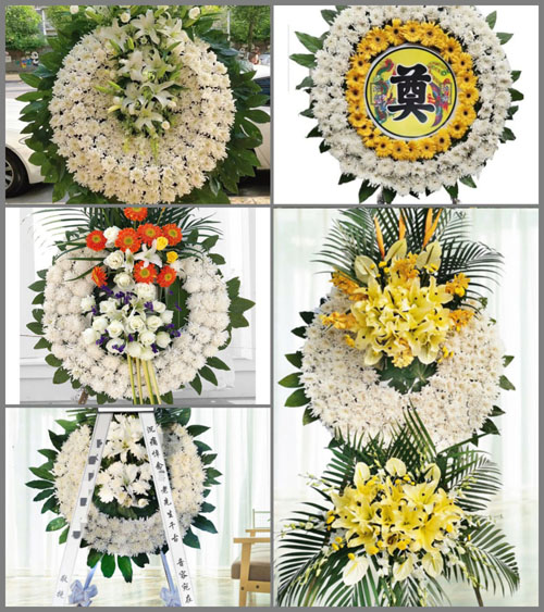 山西晋城泽州县山河镇来庄村花圈速递